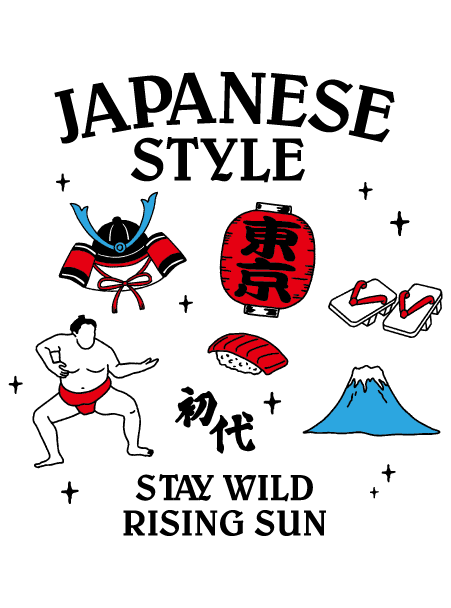 TOKYOをモチーフにしたオリジナルTシャツのデザイン